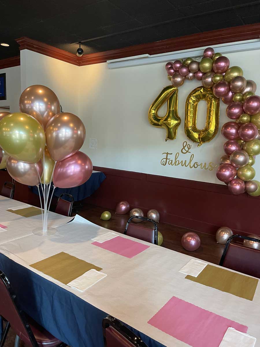 Jakes Pub and Grill Party room set up for event